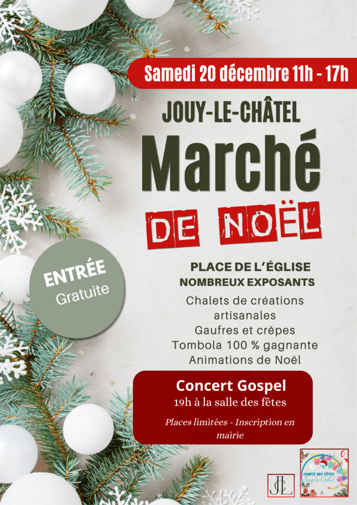 MARCHE DE NOEL JOUY LE CHATEL