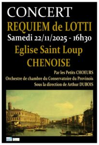 CONCERT REQUIEM DE LOTTI / Chenoise