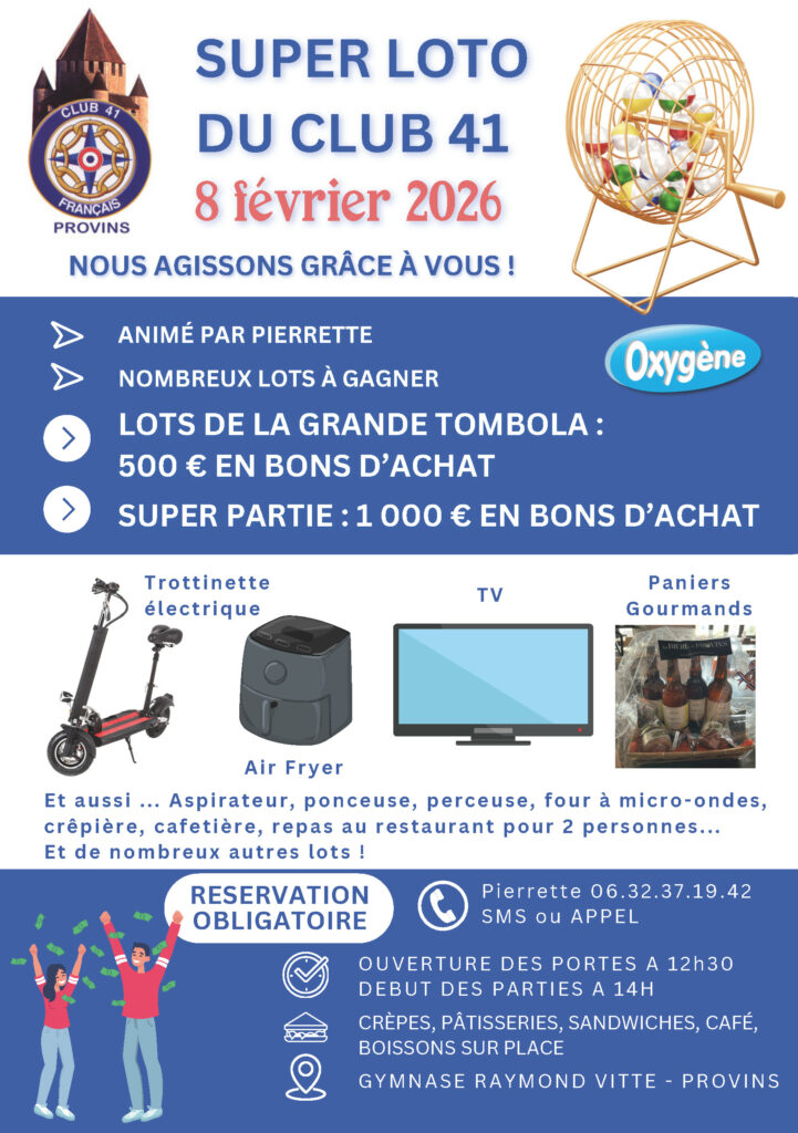 SUPER LOTO DU CLUB 41 / Provins