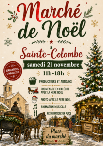 affiche marché de noël